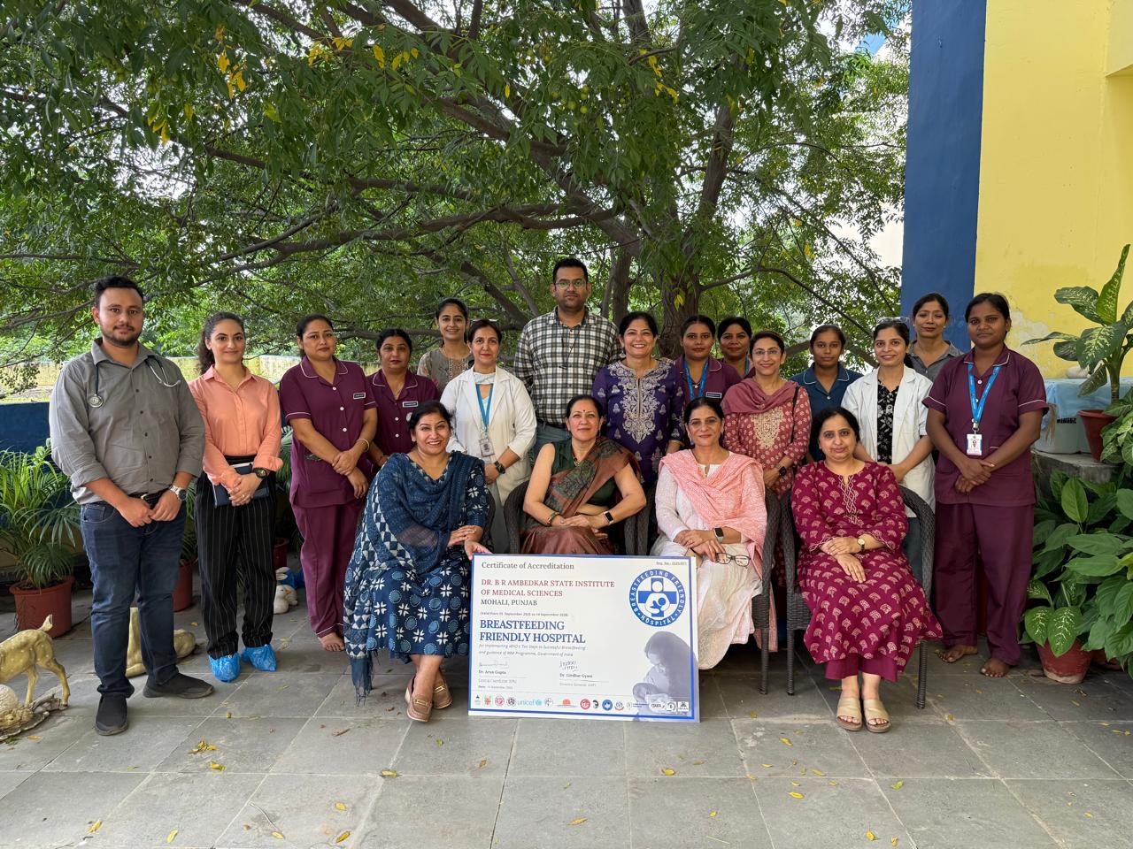 After Command Hospital Pune, AIMS Mohali Becomes the Only Government Medical College in India, Accredited as a Breastfeeding-Friendly Hospital